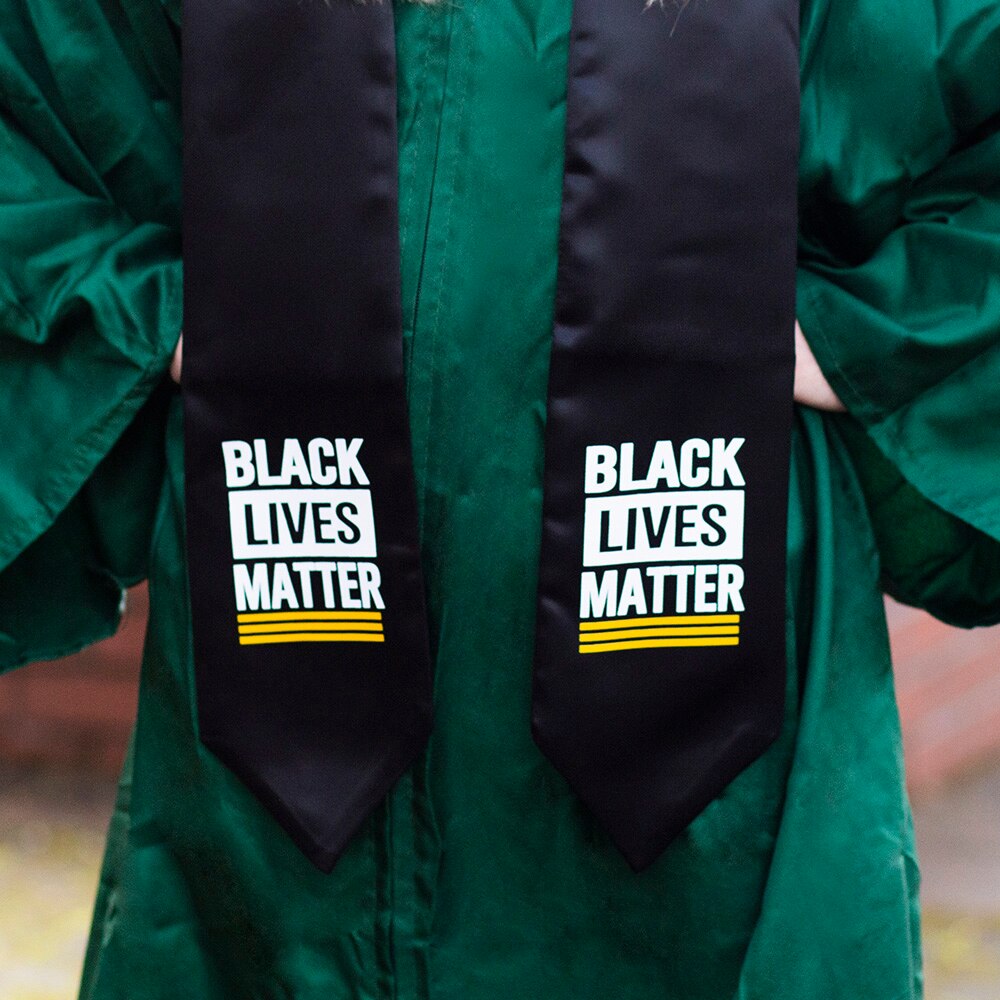 Ducks Spirit, Josten's, Black, Stole of Gratitude, Grad, Black Lives Matter, 484736